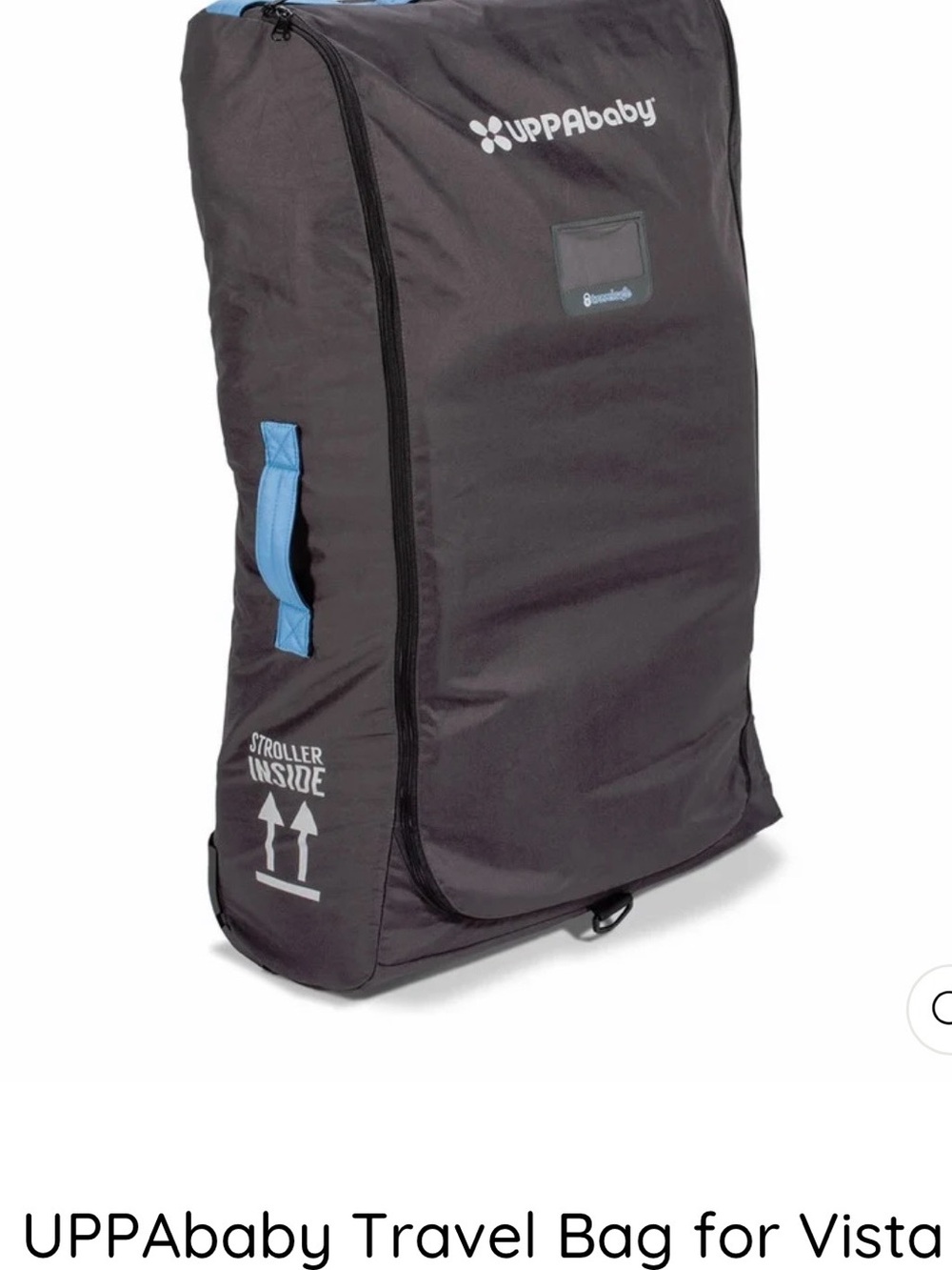 Uppababy Vista Travel Bag – Black with Blue Accents
